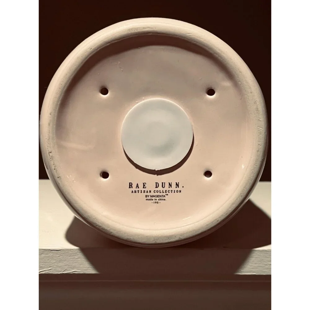Rae Dunn “Dome Sweet Dome” Birdhouse – Blush Pink Ceramic Farmhouse Collectible